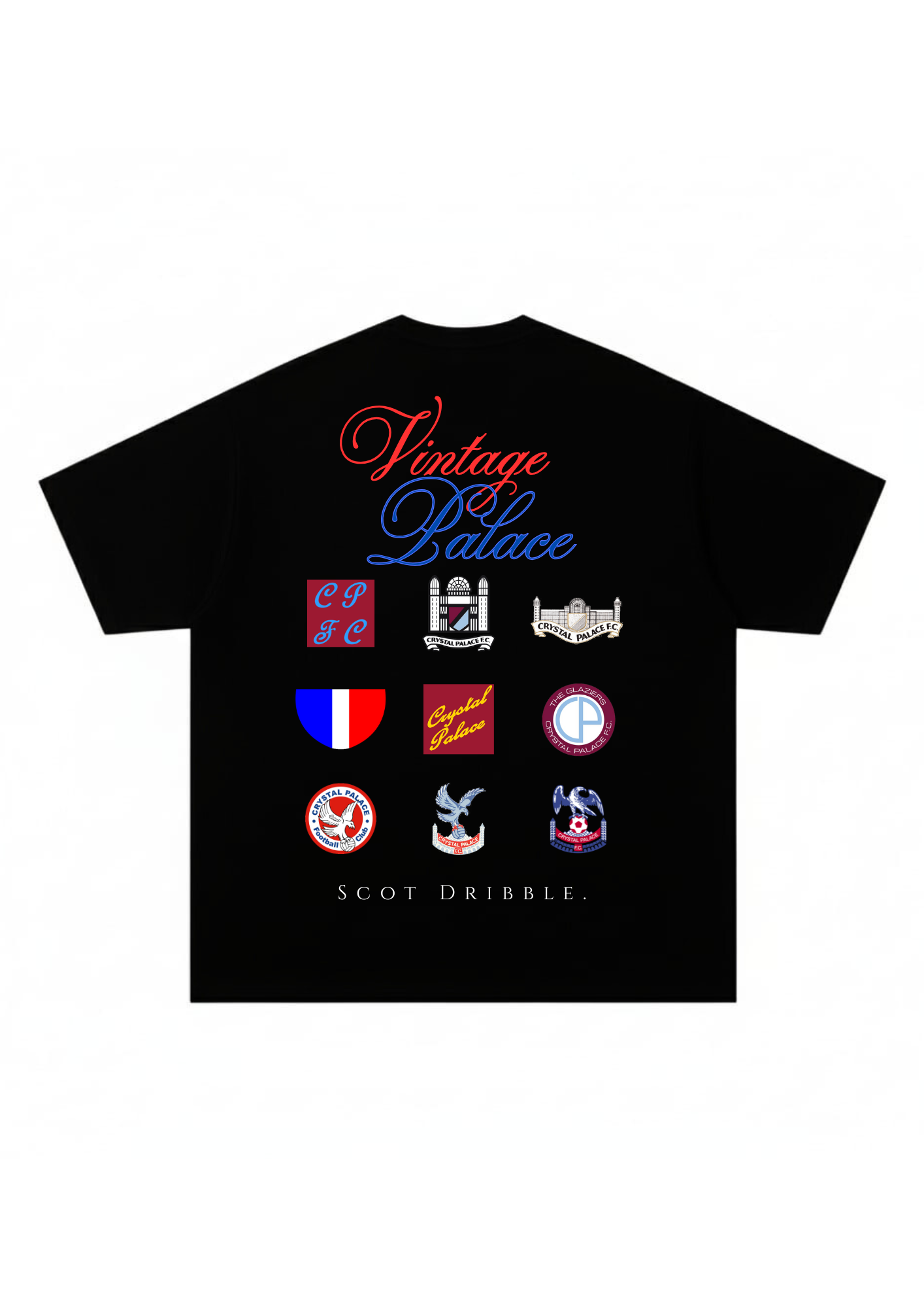 Crystal Palace FC: 'Vintage Palace' Black (Oversized)
