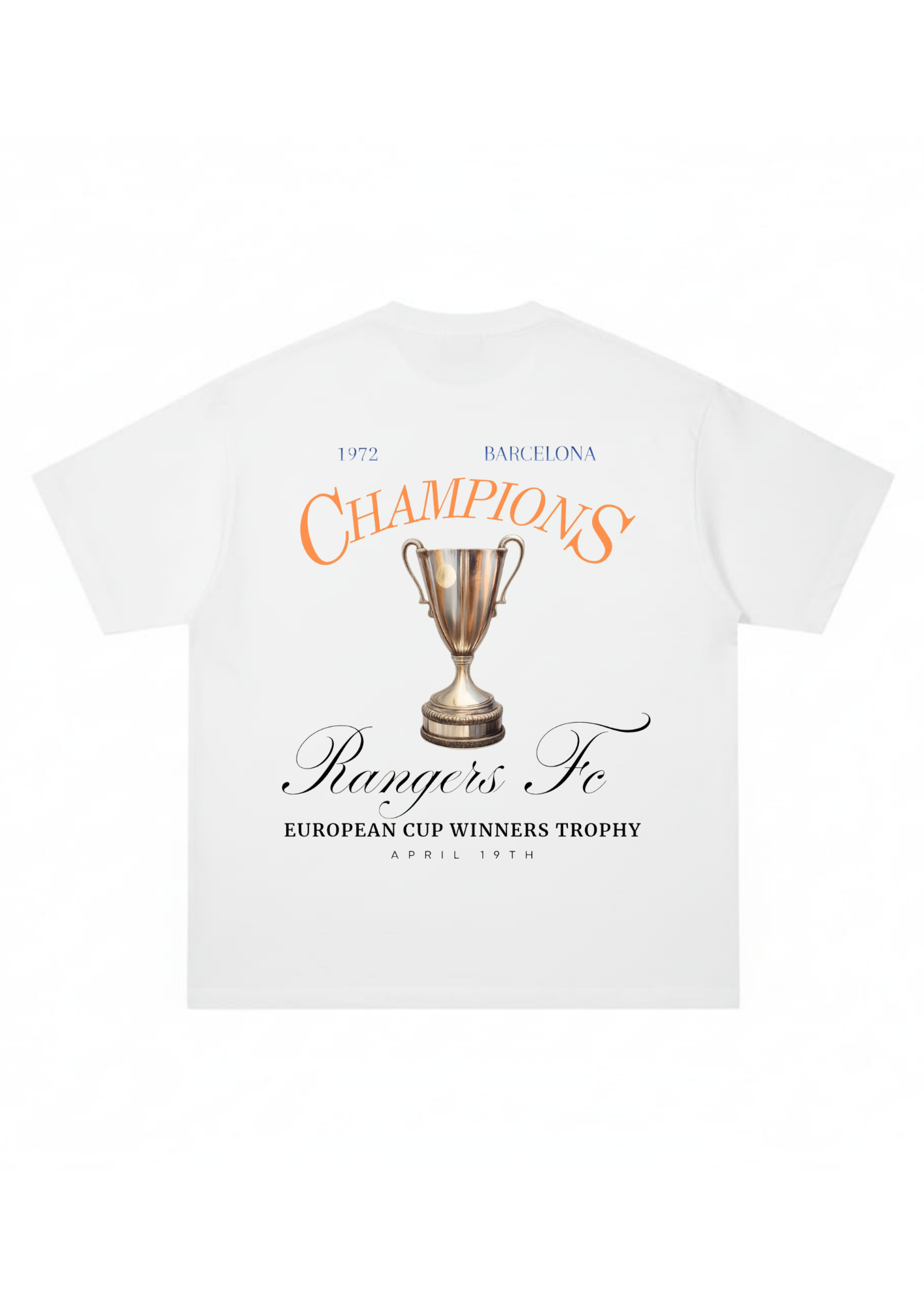 The Rangers FC "Champions: April 19th" White (Oversized)